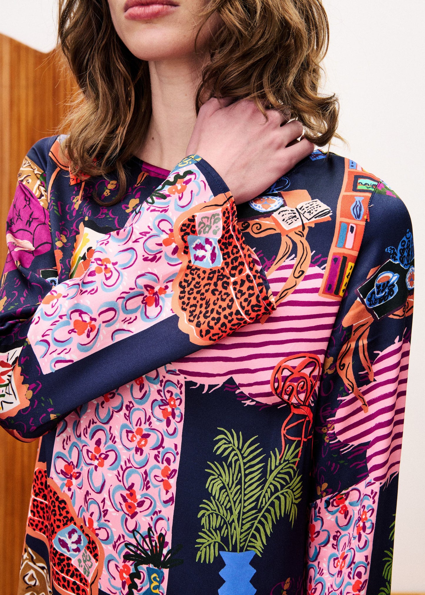 Frnch Sartre Shirt, Print Salon Nuit