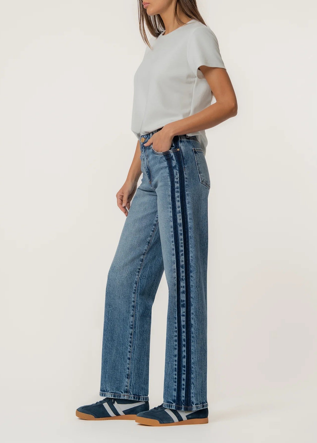 Kut Sienna Straight Leg 2 tone Jean