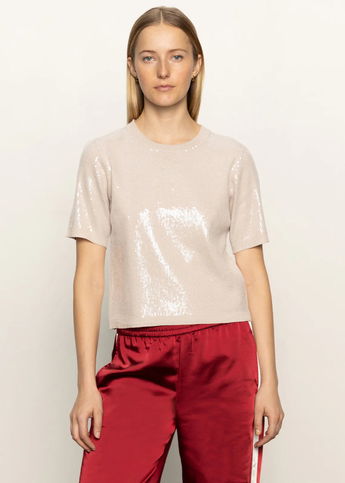 Sanctuary Sparkle Sequin Sweater, Pearl