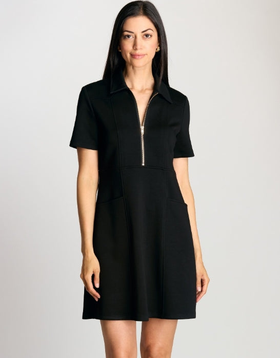 Before You Black Butter Modal Short Sleeve Dress