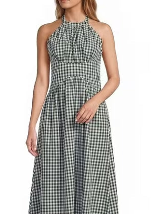 Lucy Paris Green Halter Dress