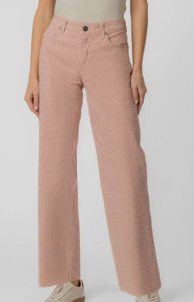 Striped Charlotte High Rise Wide Leg Pants