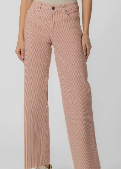 Striped Charlotte High Rise Wide Leg Pants