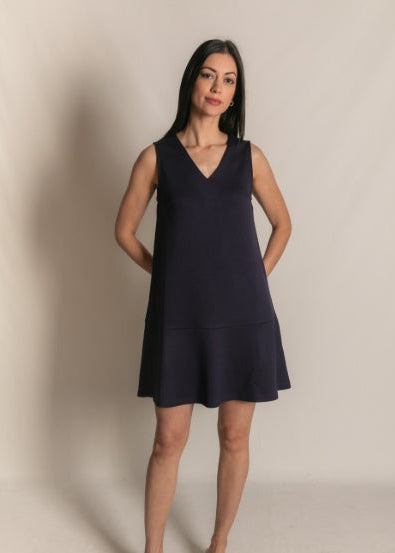 Before You Navy Butter Modal Sleeveless Dress