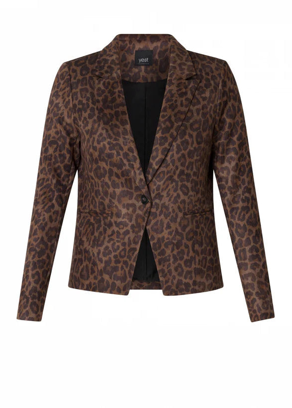 Yest Clarissa Leopard Jacket