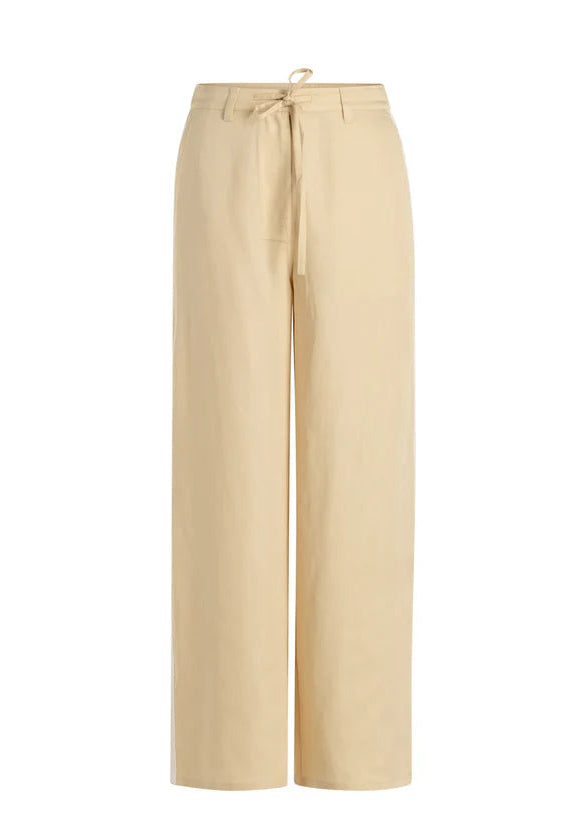 Yest Miriam Stripe Pants - Cream/Off White