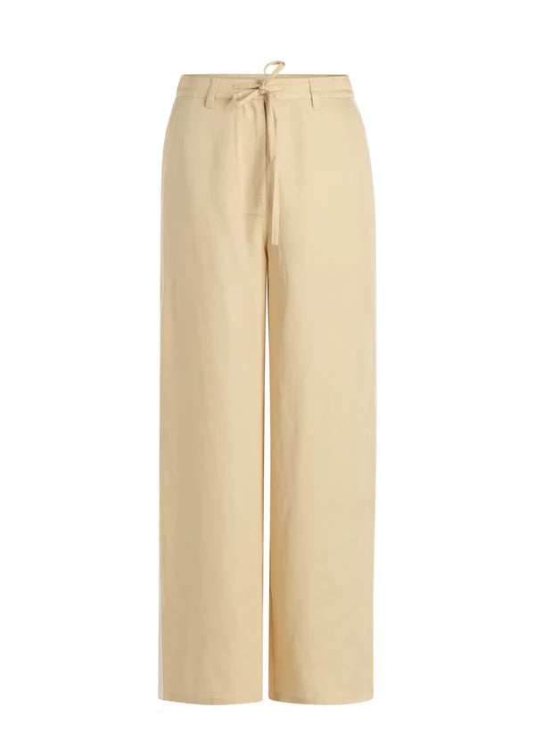 Yest Miriam Stripe Pants - Cream/Off White
