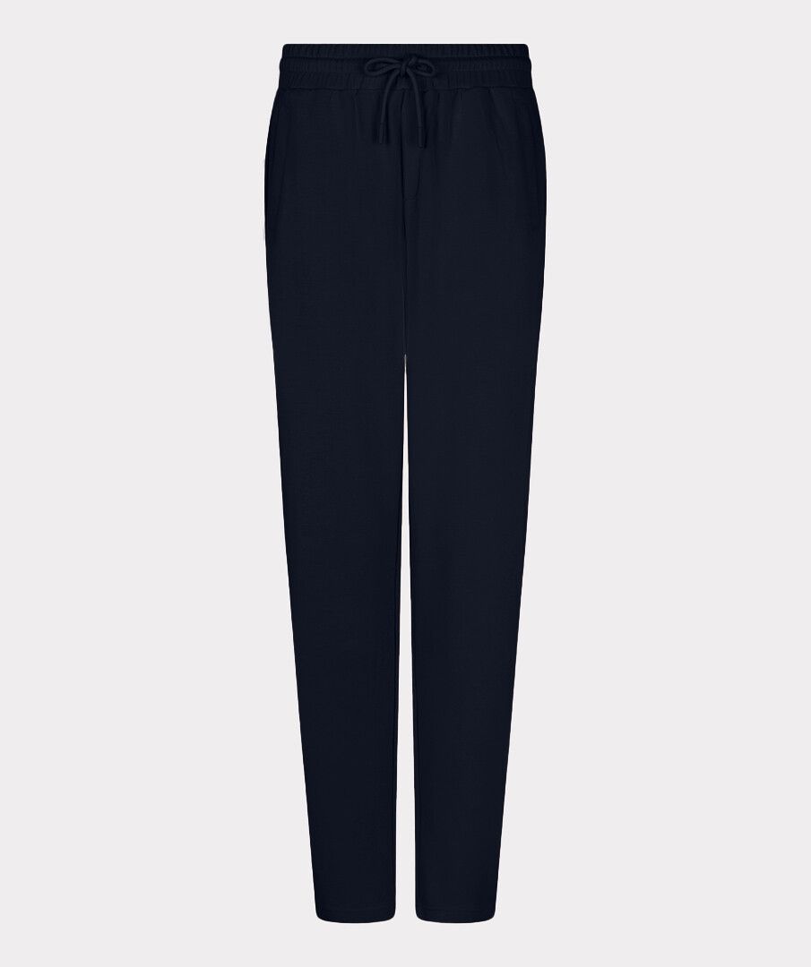 Esqualo Crinkle Trousers, Modal Black