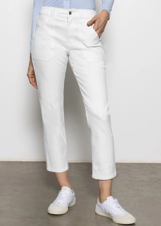Sanctuary Hayden Straight Crop White Jean