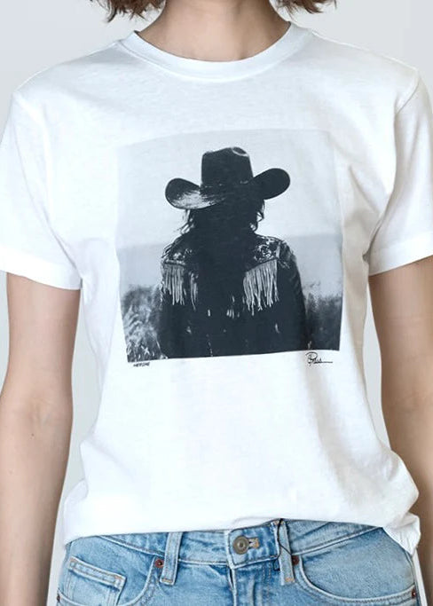 C. Press Heroine Mushie Tee - White