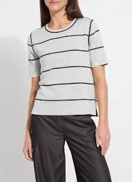 Lysse Odessa Reversible Knit Short Sleeve Tee