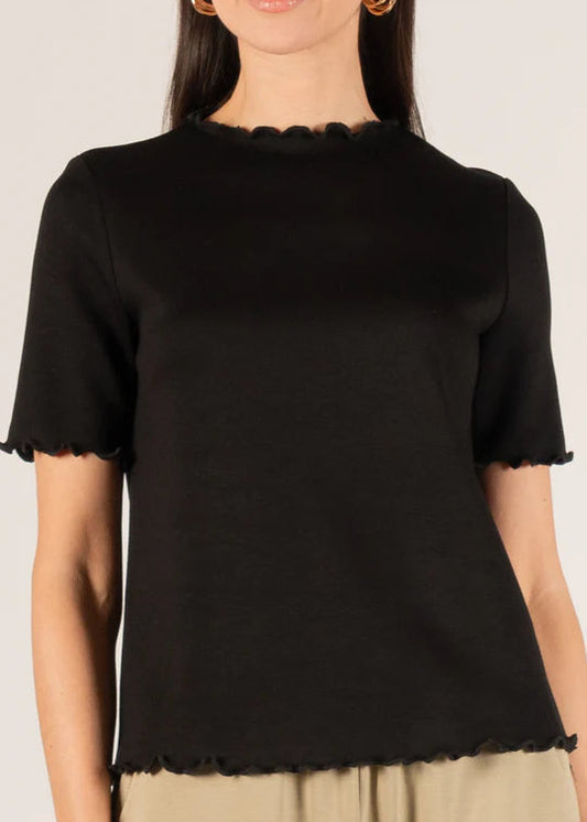 Before You P. CILL Ruffle Short Sleeve Top