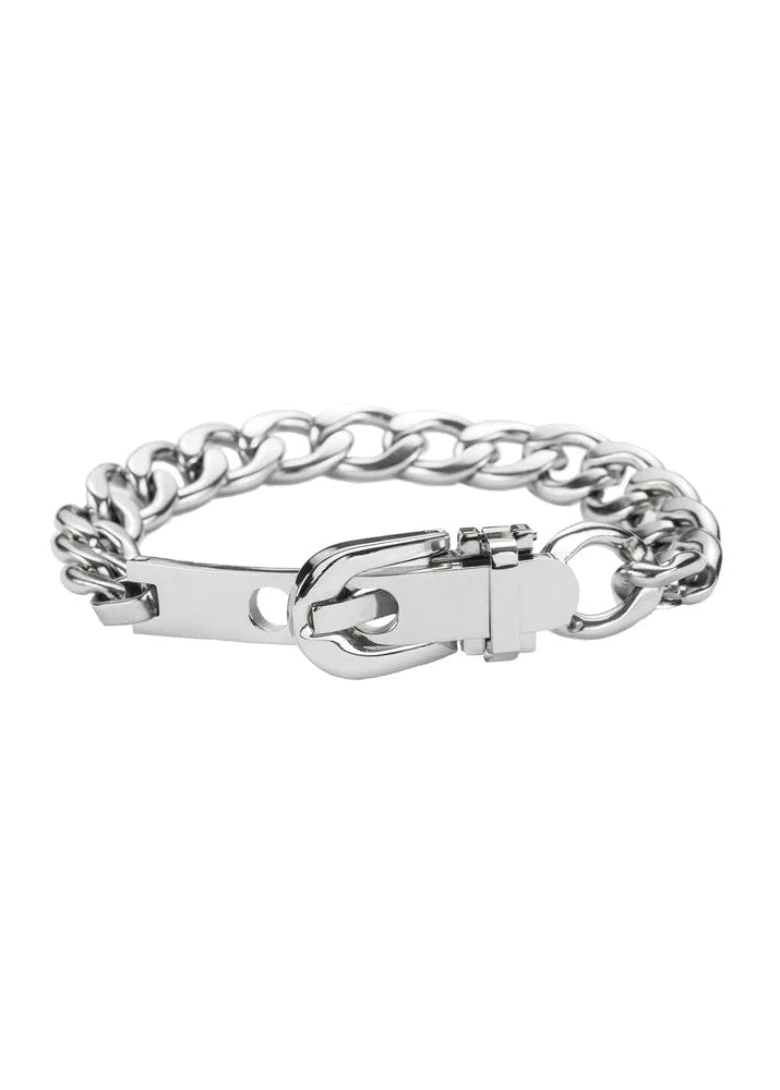 Brenda Waterproof Silver Belt Bracelet