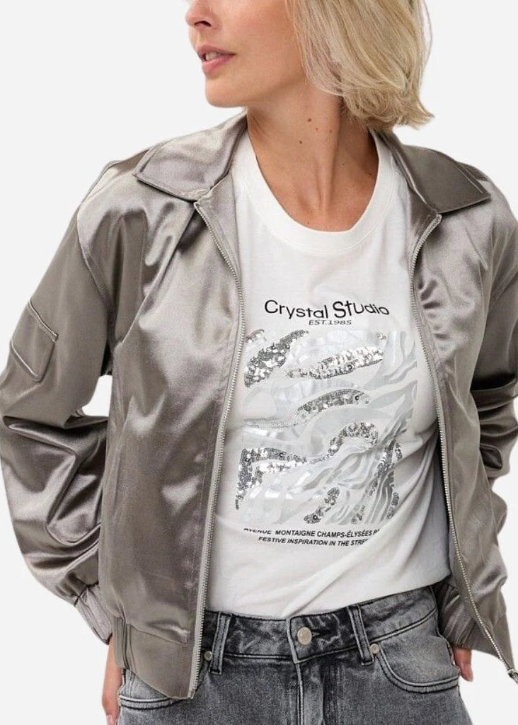 Esqualo Metallic Silver Jacket