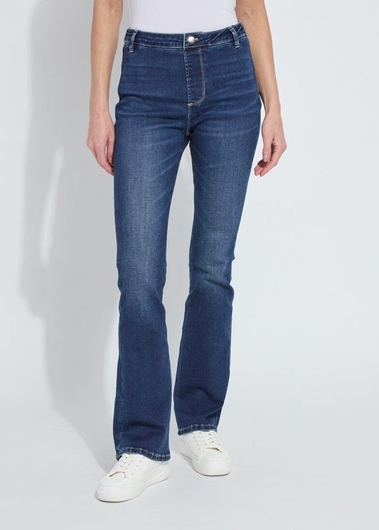 Lysse Estelle Flare Denim, Dark Midwash Jean
