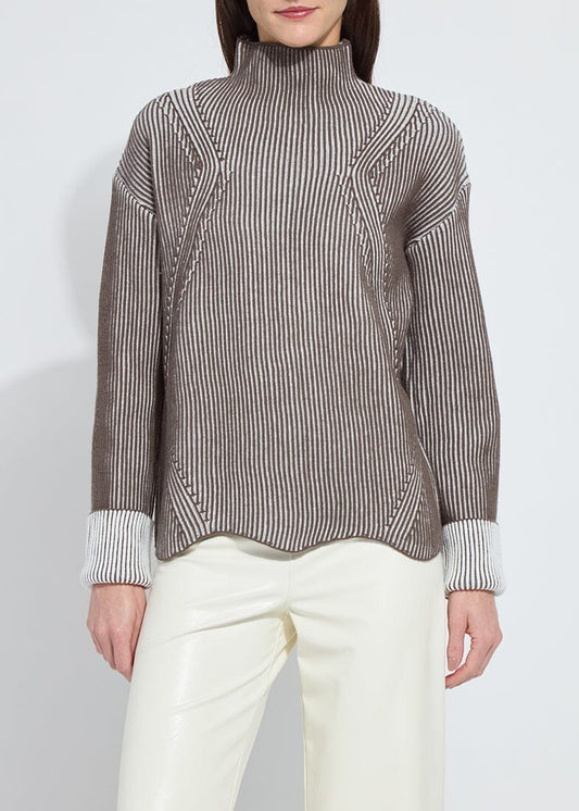 Lysse Hyacinth Cozy Rib Scallop Pullover Top