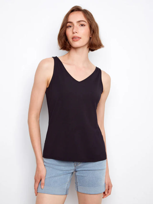 Charlie B Wear 2-Way Bamboo Cami - Black