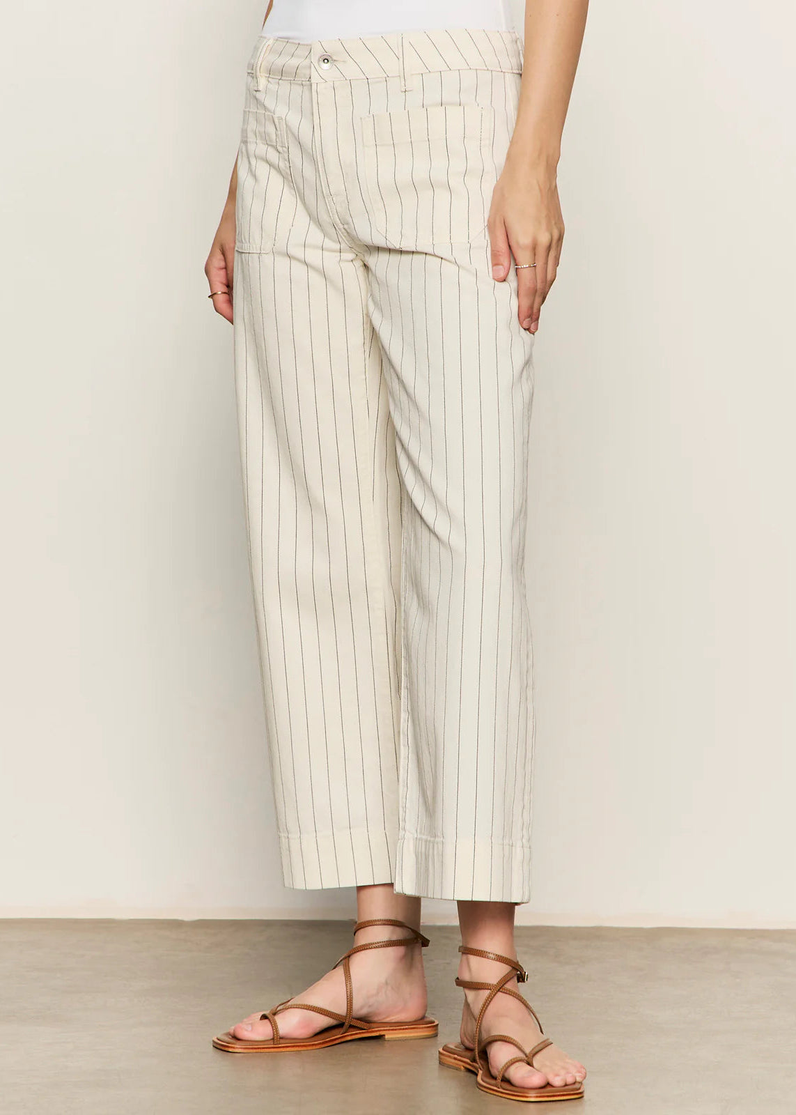 Sanctuary The Marine - Bleached White Pinstripe