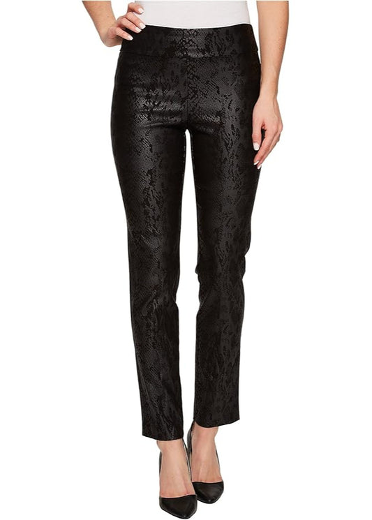Krazy Larry Black Python Pull-on Pant