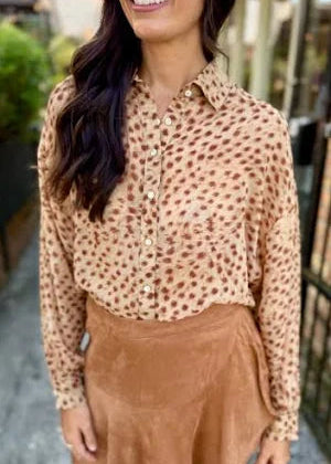 Lucy Paris Marla Animal Print Top