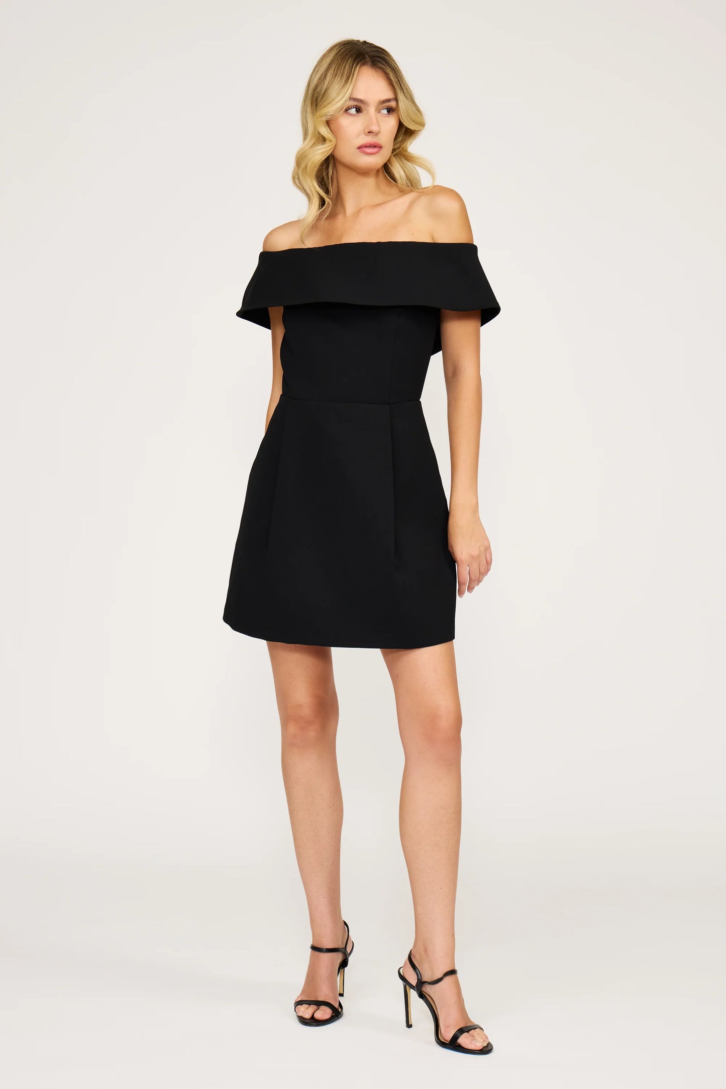 Lucy Paris Erin OTS Black Mini Dress