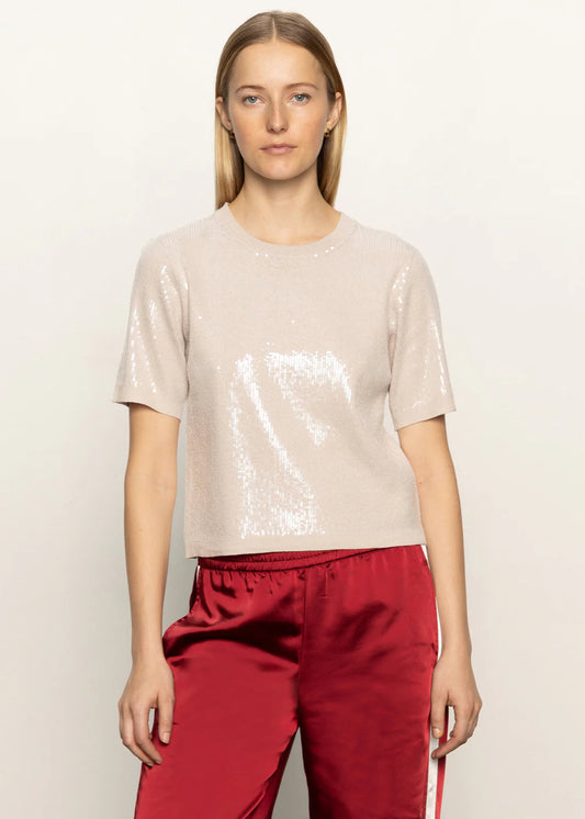 Sanctuary Sparkle Sequin Sweater, Pearl