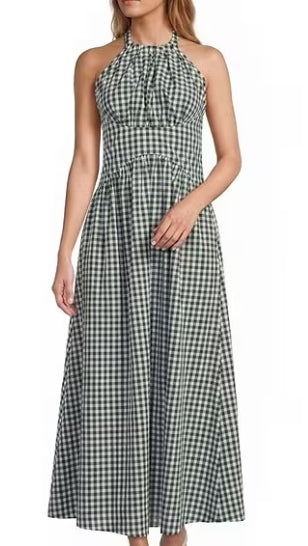 Lucy Paris Green Halter Dress