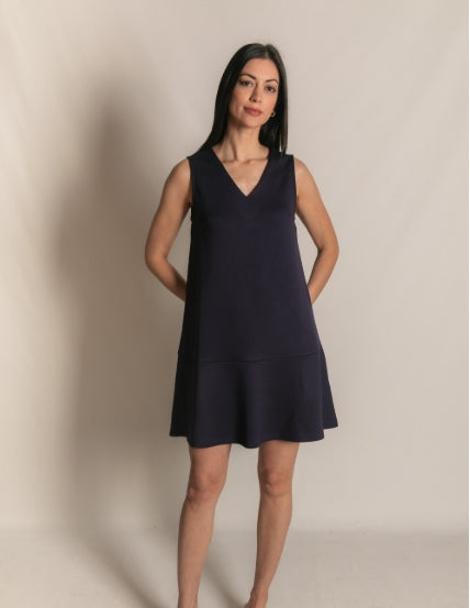 Before You Navy Butter Modal Sleeveless Dress