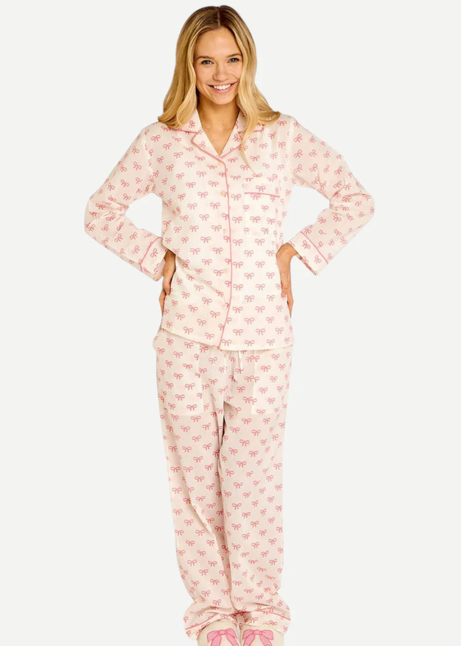 Two's Company Coquette Bow Pink PJ