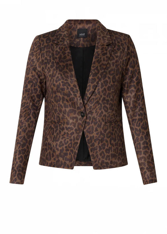Yest Clarissa Leopard Jacket