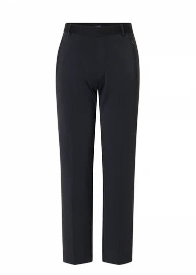 Yest Cornelia Black Satin Pant