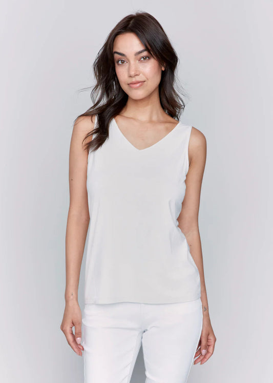 Charlie B Reversible Bamboo Cami Greige