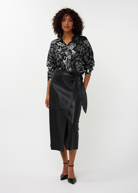 Esqualo Skirt PU Belted