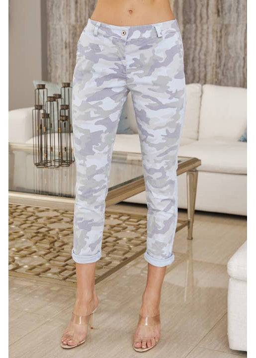 Milio Milano Italian Camo Chinos
