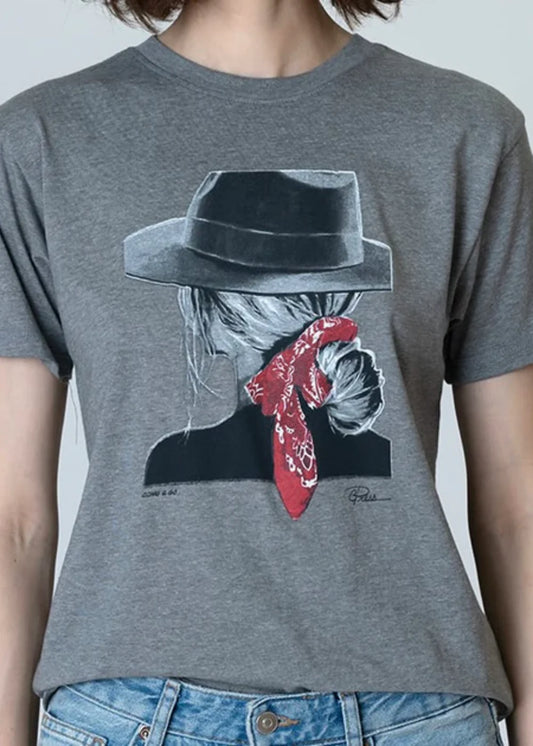 C. Press Come and Go Mushie Tee - Grey