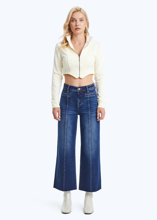 Bayes High Rise Wide Leg Jeans