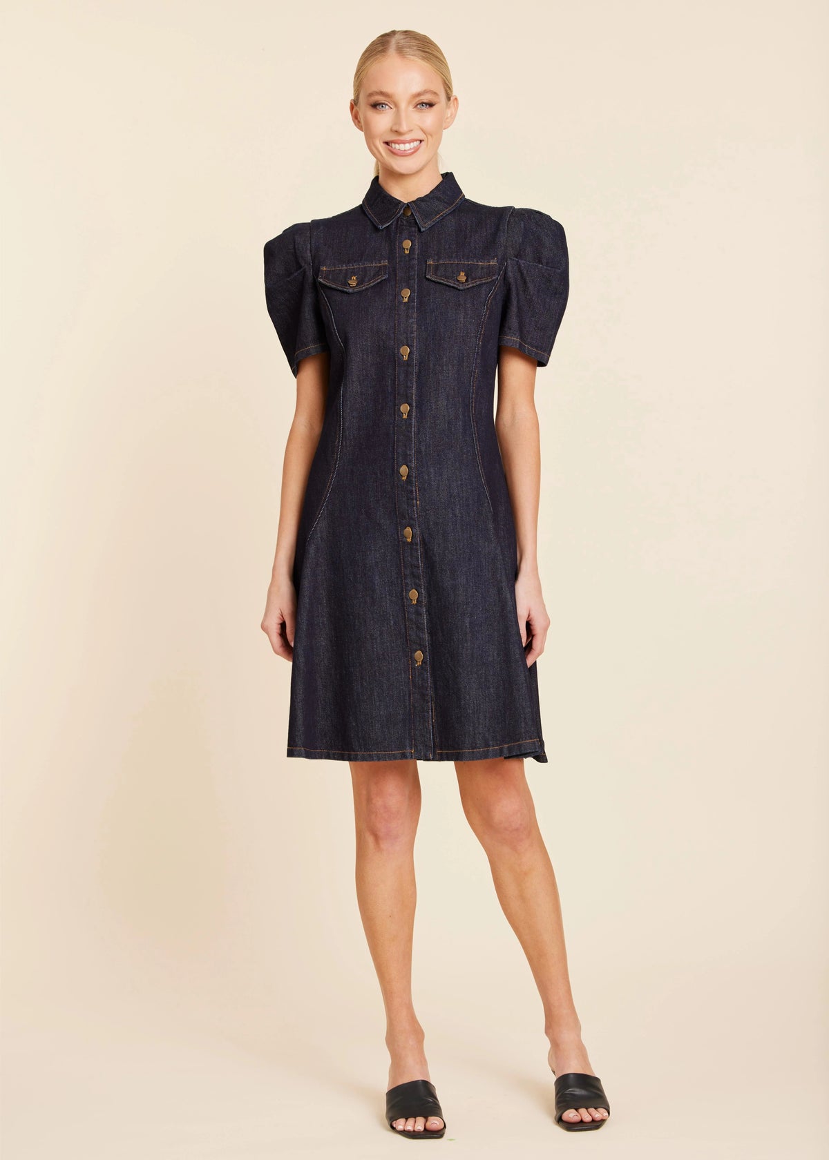 Dolce Cabo Denim Short Sleeve Dress