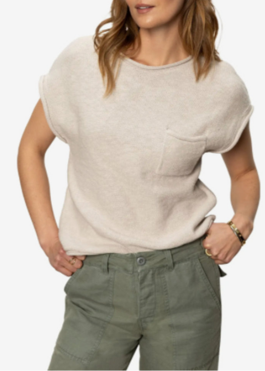 Sanctuary Easy Sweater Tee, Flax