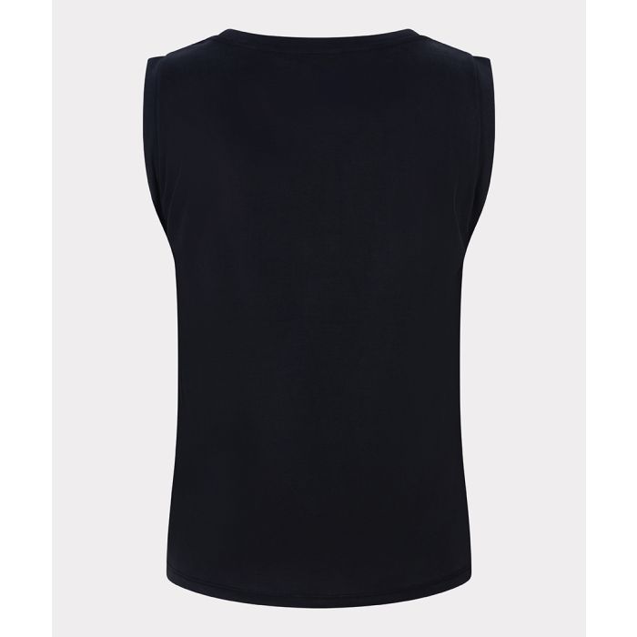 Esqualo Top, Crinkle Modal Black