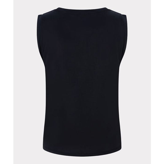 Esqualo Top, Crinkle Modal Black