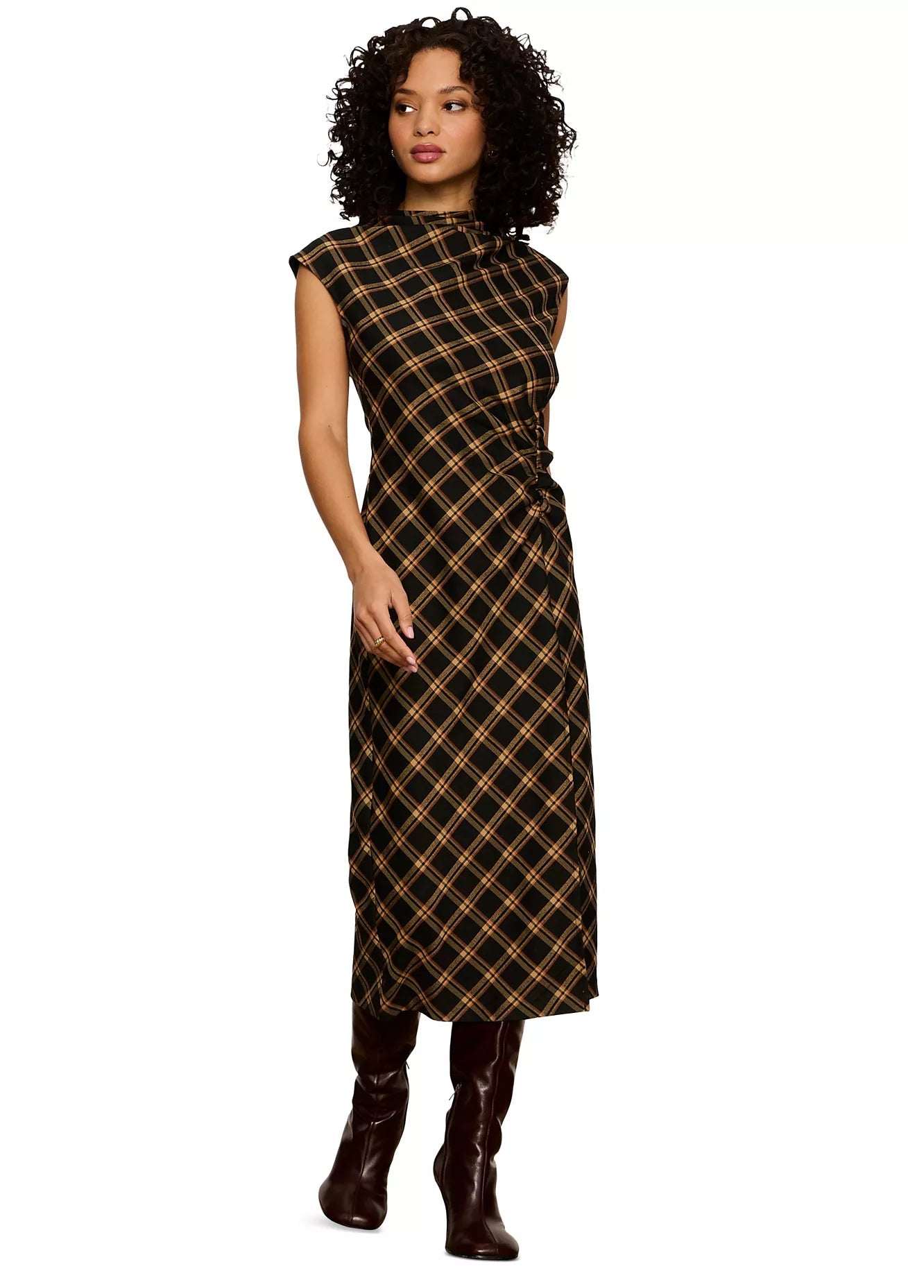 Sanctuary Autumn Edit Dress - Autumn Goldie Plaid