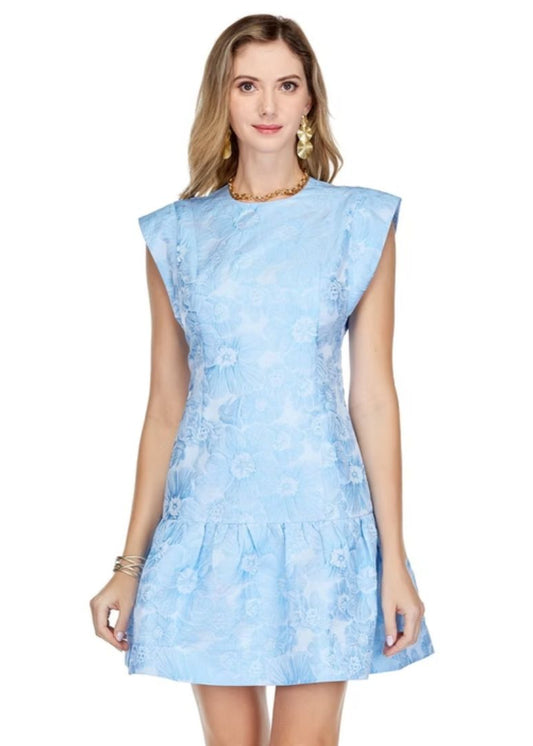 Jade Karen Fit Flutter Hem Dress