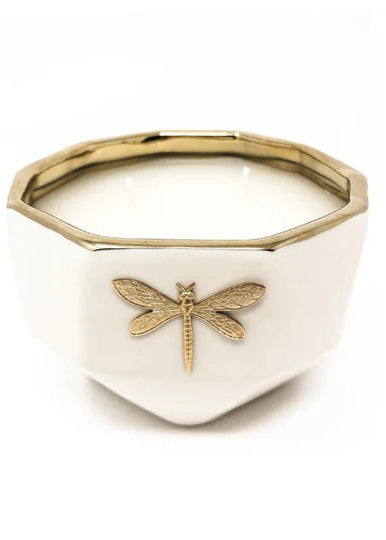 Dragon Fly Large Capri Candle: Mandarin + Cranberry