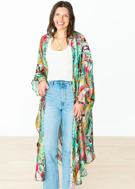 Winton & Waits Enchanted Forest Long Kimono