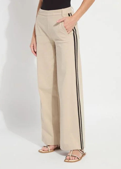 Lysse Brinne Side Stripe Trouser Khaki