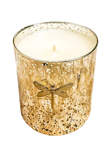 Dragon Fly Gold Candle: Mandarin + Cranberry