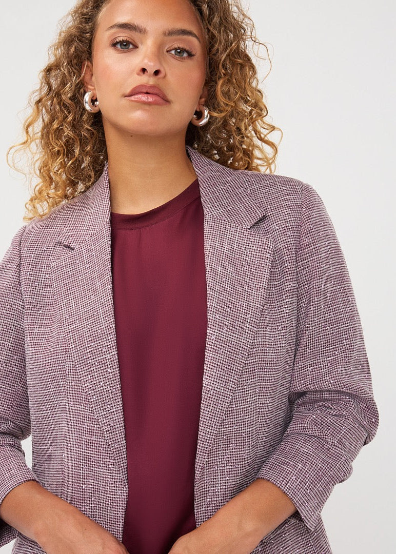 Esqualo Blazer Fancy Strass - Merlot