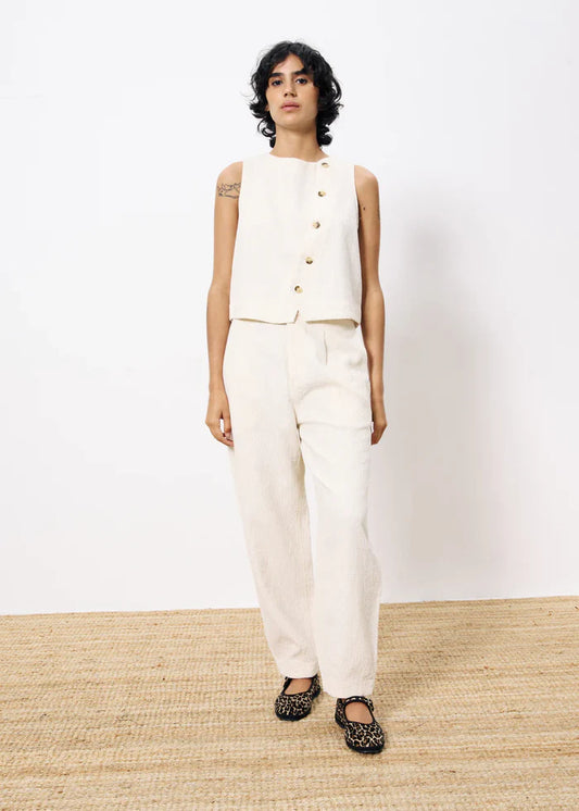Frnch Pepita Cream Trouser