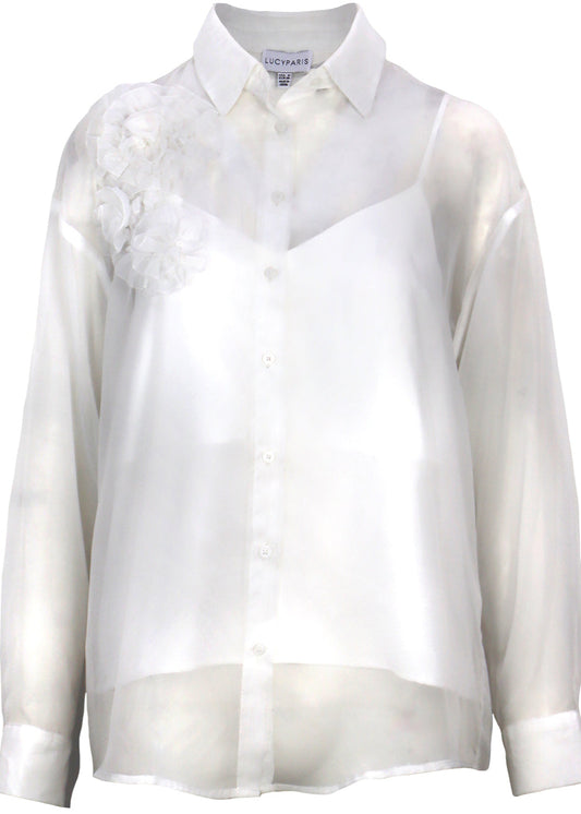 Lucy Paris Quincy Button Down White
