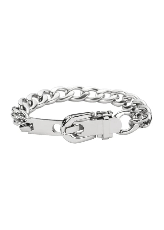 Brenda Waterproof Silver Belt Bracelet